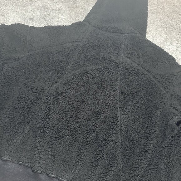 Lululemon Short Sweet & Sherpa Jacket Womens L Large Black Reversible Full Zip - Picture 7 of 14